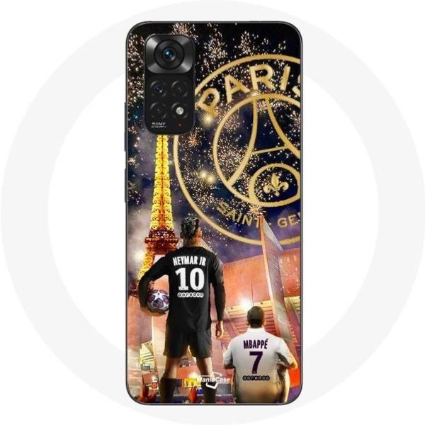 Funda Para Xiaomi Redmi Note 11S PSG Neymar Y Mbappé Feliz Navidad-image