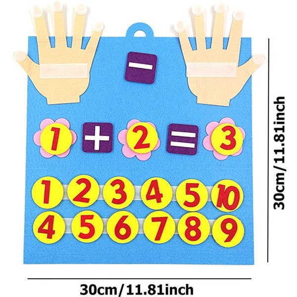 Dzieci Liczenie Wczesna Edukacja Gra Edukacyjna Maluch Zabawki Montessori Filcowe Cyfry Na Palce Zabawka Matematyczna Dla Dzieci Inteligencja Tmz-image