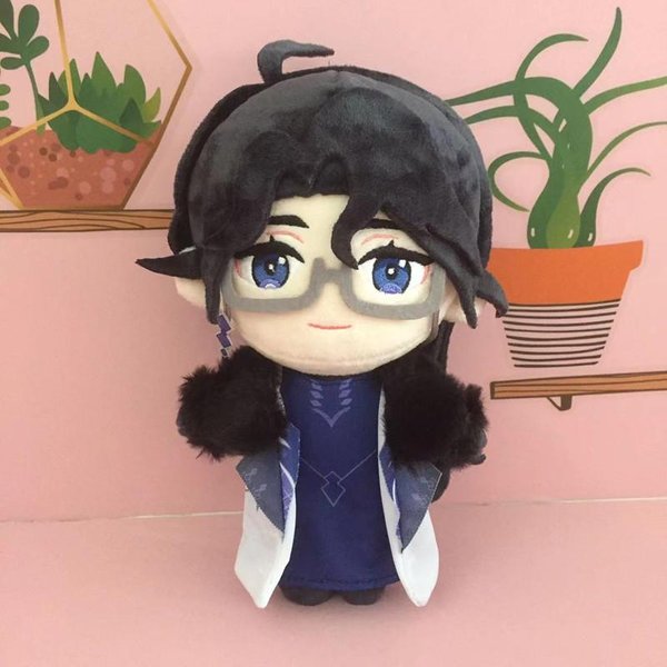 Genshin Impact Pantalone Regrator MuñEco De Peluche Juguete Juego Cosplay Lindo Suave Almohada Rellena Regalo De CumpleañOs 20Cm Black-image