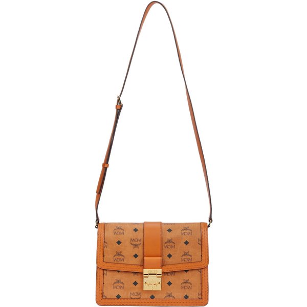 MCM Visetos Monogram PłóCienna Torba Listonoszka Damskie Torby BrąZowy Konjak MWSCSXT02CO001 Basic Set (Bag+Dust Bag) Gray-image