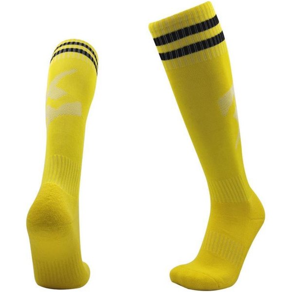 Calcetines De FúTbol, Medias, Calcetines Absorbentes De Sudor Desodorantes, Calcetines Deportivos, Calcetines De FúTbol Antideslizantes Y Resistentes Al Desgaste Para NiñOs 【C8】Kids' One Size Amarillo-image