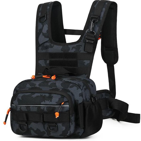 Taktyczna Torba Na Pierś Kamizelka Molle Przednia Kieszeń Outdoor Turystyka Wspinaczka WęDkarstwo PrzynęTy PodróżNa Torba Recon Zestaw Plecak Kempingowy Dla MężCzyzn-image