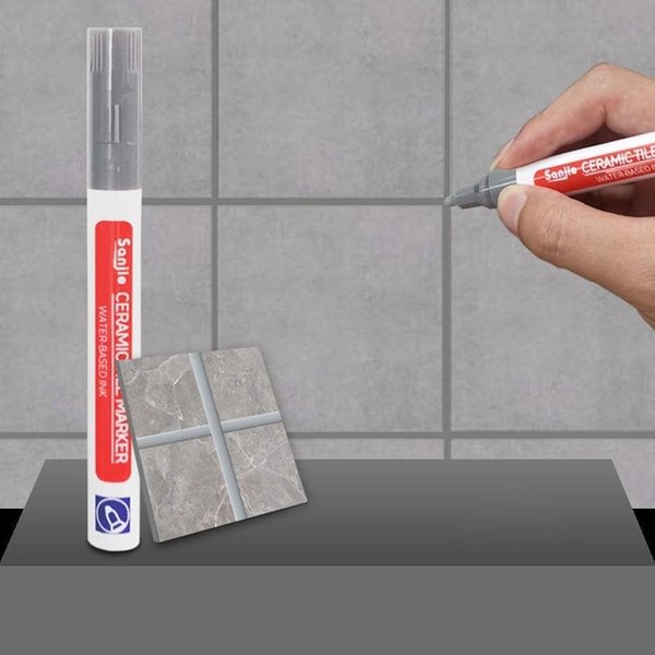 1 Szt. Wodoodporny Marker Do PłYtek, Pisak Do Fug, Pisak Do Spoin śCiennych Do PłYtek, PodłóG, łAzienki, NarzęDzia Do OdkażAnia Spoin, Do Naprawy Spoin, Dla Hotelu 1PC-image