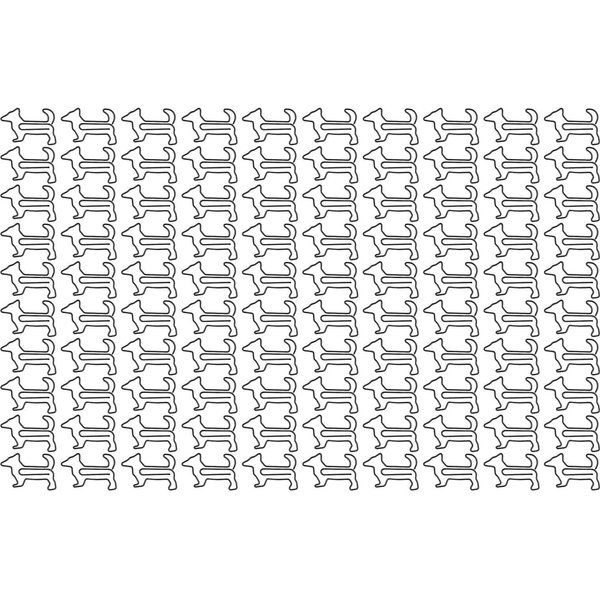 100 Piezas Clips De Papel Con Forma De Perro Creativamente Lindos Metal Chapado MarcapáGinas Clips De Papel Para Estudiantes-image