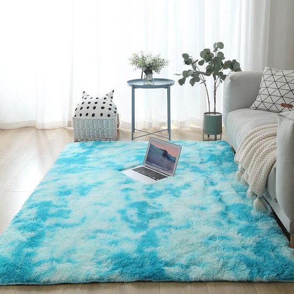 Alfombra En La Sala De Estar Lavable Antideslizante Suave Y Esponjosa Dormitorio Alfombras Grandes Negro Blanco Verde Mesita De Noche DecoracióN Del Hogar Alfombras 80X200Cm 31X78Inch-image