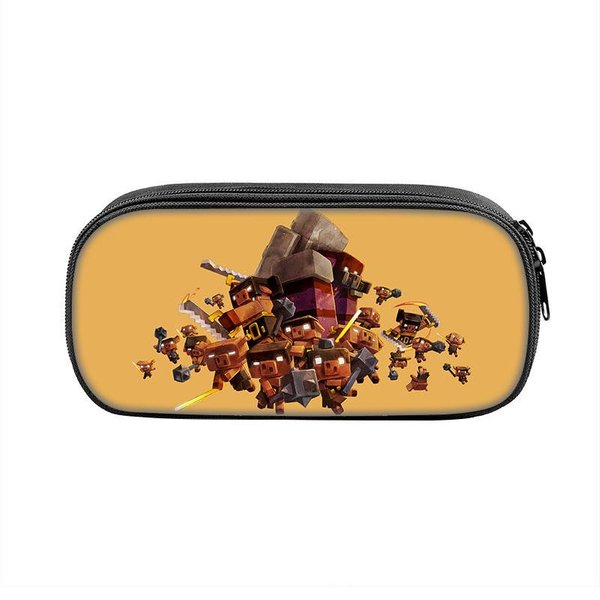 Estuche De Minecraft Legends Con Material De PoliéSter Para Estudiantes Y Uso Escolar Style 7-image