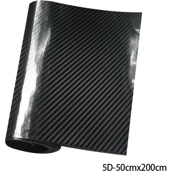 Naklejka Samochodowa Z WłóKna WęGlowego 3D 4D 5D 6D 9D Winylowa Samoprzylepna Ochrona Wodoodporna Naklejka Na Akcesoria Do Tuningu Motocyklowego 5D-50Cmx200Cm-image