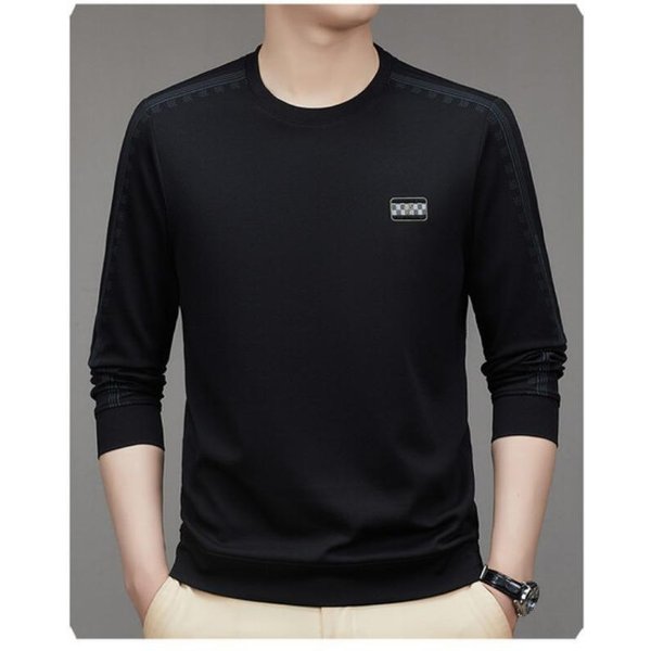 Sudadera Bordada De OtoñO Para Hombre, Jersey Holgado De Cuello Redondo, Prenda Inferior Informal Para JóVenes 3XL-image
