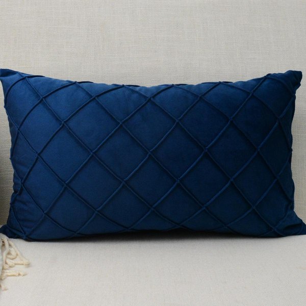 Funda De CojíN Rectangular De Color SóLido 30X50Cm Ultra Suave Decorativa Para Sofá Funda De Almohada Funda De Almohada Sala De Estar Funda Cojin 30X50Cm-image