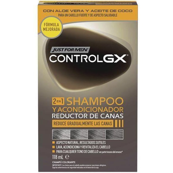 Just For Men Control Gx Szampon RedukująCy Siwiznę Z OdżYwką 118 Ml MężCzyzna-image