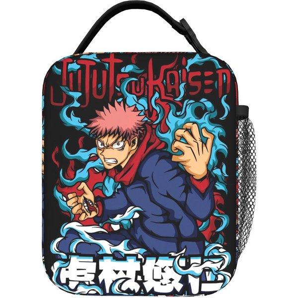 Anime Izolowane Torby Na Lunch PrzenośNe Jujutsu Kaisen Anime Wielokrotnego UżYtku Termiczna Torba Torba Na Lunch Praca Na ZewnąTrz Pouch Bento One Size-image