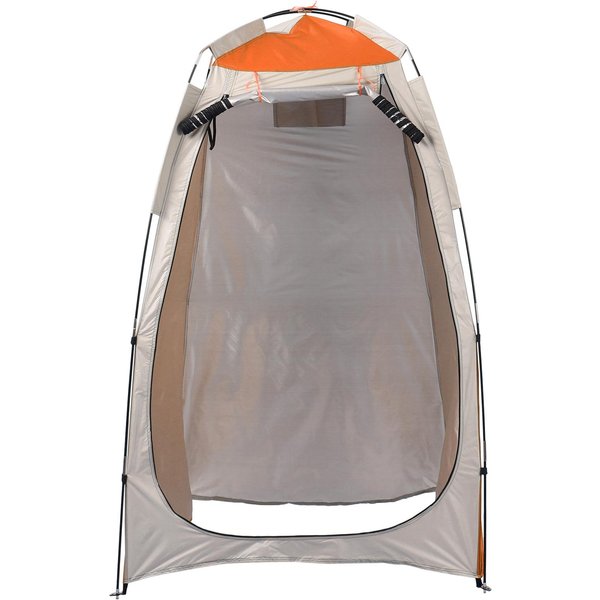 Tienda Refugio De Privacidad PortáTil Para Exterior, Camping, Playa, Ducha, Inodoro, Cambiador, Refugio Para Sol Y Lluvia Con Ventana Orange & Grey Gray-image