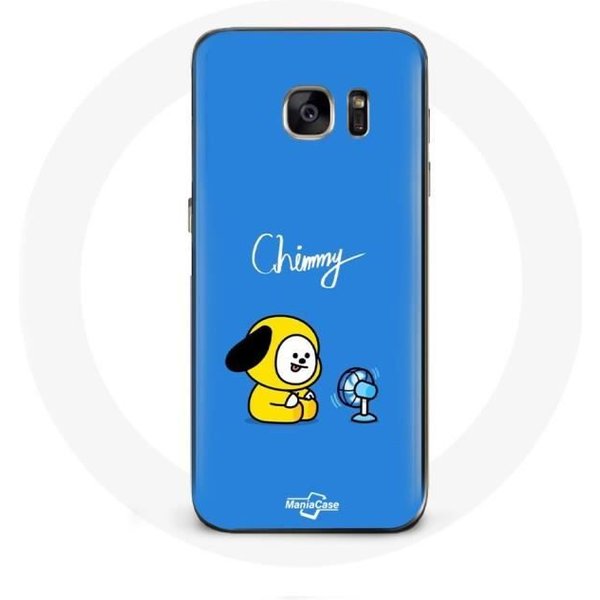 Funda Para Samsung Galaxy S6 Bangtan BTS BT21 Chimmy Jimin Fondo Azul-image