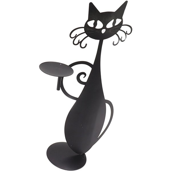 DecoracióN Del Hogar Candelabro Duradero Portavelas De Gato Portavelas Decorativo Para DecoracióN Del Hogar-image