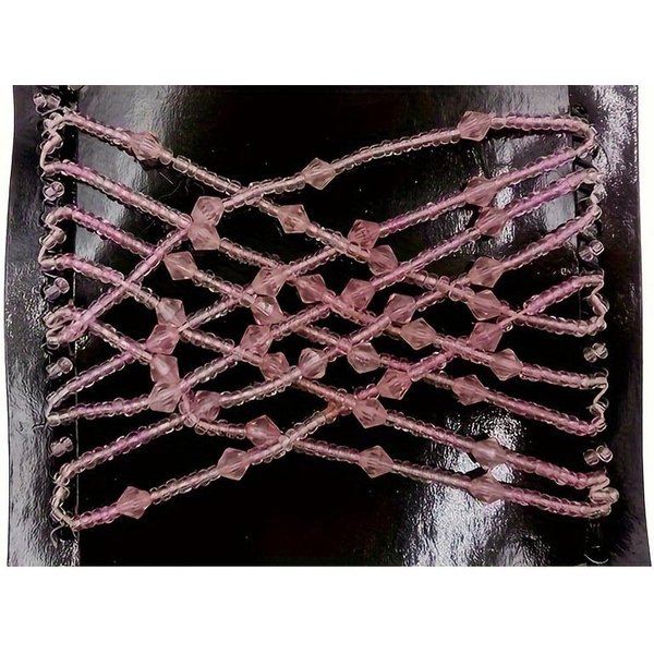 DIY Grzebienie Do WłOsóW Z KoralikóW Magiczne Grzebienie Do WłOsóW Dla Kobiet Spinki Do WłOsóW Typu Krab Elastyczne Spinki Do WłOsóW ŁAtwe Leniwe UpięCia Akcesoria Do WłOsóW Grzebień Do Koka Kucyka-image