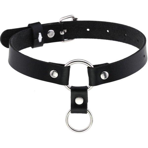Diezi-Gargantilla De Cuero PU Negra Personalizada Para Hombre, Collar GóTico, Torques Para Mujer, JoyeríA De Fiesta Vintage Bohemia-image