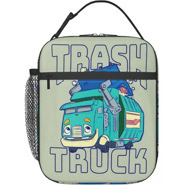CamióN De Basura Dibujos Animados Netflix Bolsa De Almuerzo Aislante Para Mujeres NiñOs Fiambreras A Prueba De Fugas Fiambrera TéRmica Bolso One Size-image