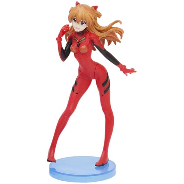 Anime Eva Figurka Ayanami Rei Asuka Langley Soryu Mari Makinami Kawaii Figurki Akcji PVC Figurka Kolekcja Ornament Lalka Zabawka Prezent Red-image