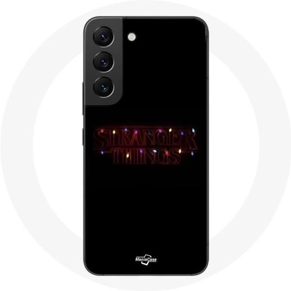 Funda - Maniacase - Samsung Galaxy S21 FE - Flexible - Negro - Stranger Things Feliz Navidad-image