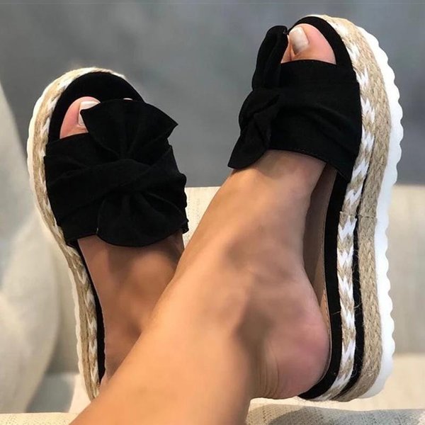 SandałY Damskie SandałY Na Obcasie Z Klinami Buty Damskie SandałY Na Platformie Klapki Na Lato Sandalias Mujer Eleganckie Letnie Buty 42-image