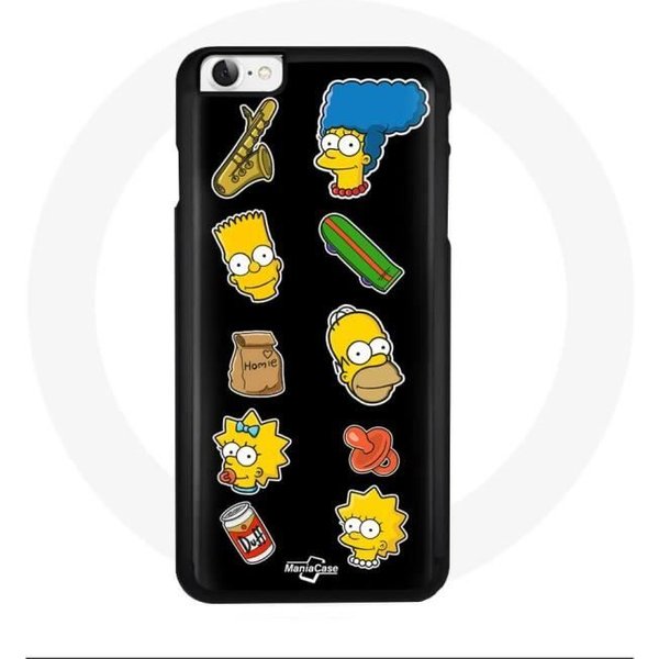 Funda - Maniacase - Iphone 8 - Negro - Flexible - Los Simpsons Negro-image