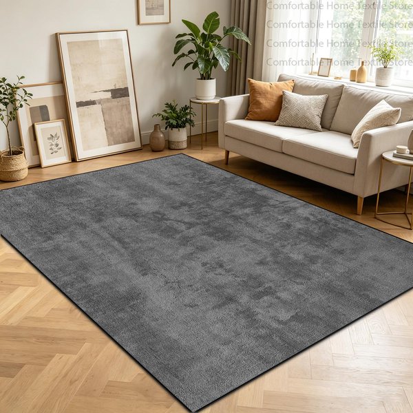 Styl Abstrakcyjny Jednolity Kolor Minimalizm Dywan Do Salonu Zmywalny AntypośLizgowy Dywanik Pod Stolik Kawowy KróTki Aksamit SkłAdana Mata Do Salonu 2.6X3.9Ft(80X120Cm)-image