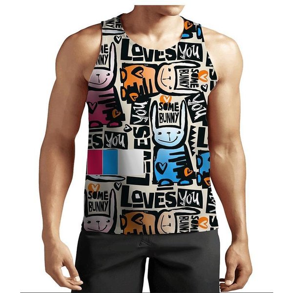 Camiseta Sin Mangas De Verano Para Hombre, Camiseta Sin Mangas Transpirable Informal De Talla Grande Para Surf Y Playa, Camiseta Holgada Con Estampado, Camiseta Para Hombre 6XL-image