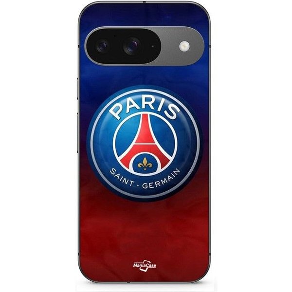 Coque - Maniacase - Google Pixel 9 - Souple - Silicone - Logo PSG Coloré Negro-image