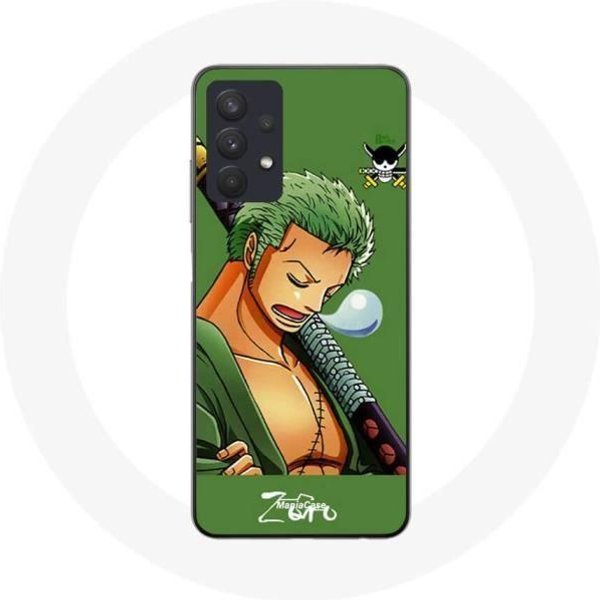 Coque Maniacase Pour Samsung Galaxy A32 4G Roronoa Zoro One Piece Manga Anime-image