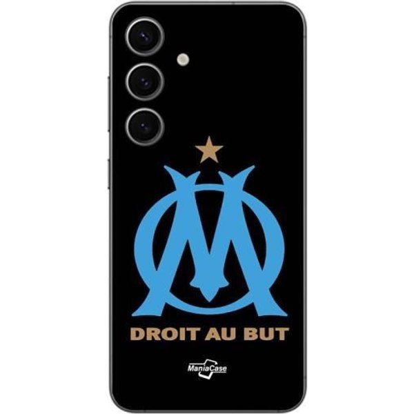 Coque Samsung Galaxy S24 Fe Logo Om Olympique De Marseille Noire Fond Maniacase-image