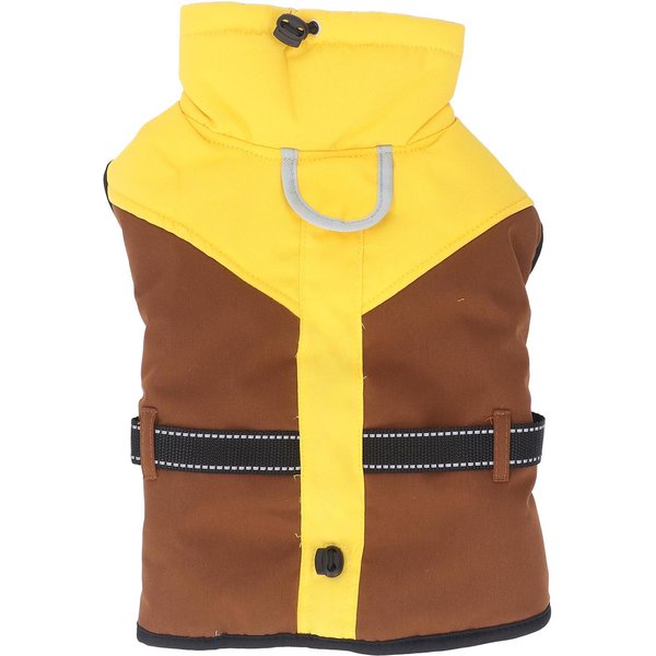 Abrigo CáLido Para Perro Resistente Al Agua Ajuste Ajustable Tira Reflectante Ropa Para Clima FríO Para Perro Chaleco Para Perro Para XL Yellow-image