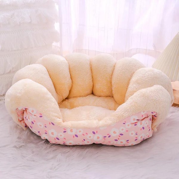 Cama Nido CáLida Y Linda Para Gatos, Perrera PequeñA Para Perros, Invierno Gruesa Casa Mascota Cachorro Saco De Dormir Felpa SúPer Suave Cama Para Dormir Para Gatos CojíN Para Mascotas S 50X36X21CM-image