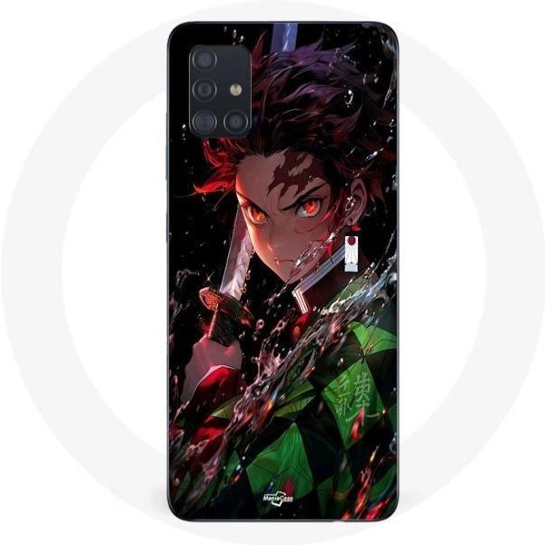 Funda Maniacase Para Samsung Galaxy A51 4G Demon Slayer Tanjiro Kamado Enfadado Manga Anime-image