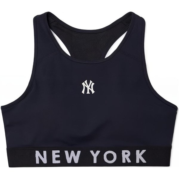 MLB New York Yankees Podstawowa Kamizelka Sportowa Z OkrąGłYm Dekoltem Damskie Topy Czarny 3FTK07023-50BKS M Black-image
