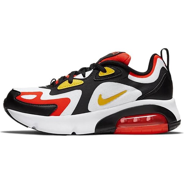Nike Air Max 200 Negro Carmesí Brillante (Gs) 36.5 White-image