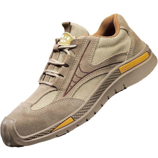 Zapatos De Seguridad Laboral Aislamiento 6KV Soldadura EléCtrica Anti-Aplastamiento, Anti-PerforacióN Y Anti-Escaldaduras Zapatos De Trabajo 46 Beige-image