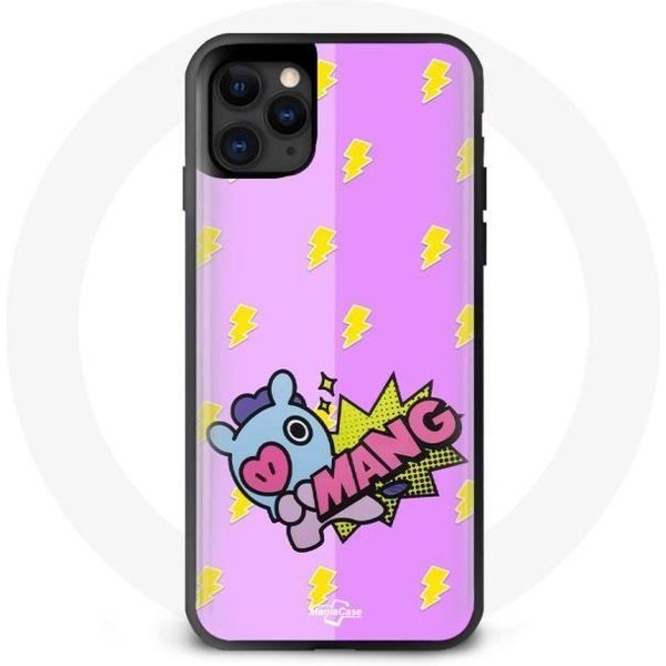 Funda Para Iphone 13 Pro - Maniacase - BTS Bangtan Sonyeondan BT21 Mang J-Hope - Silicona - Flexible - Negra Negro-image