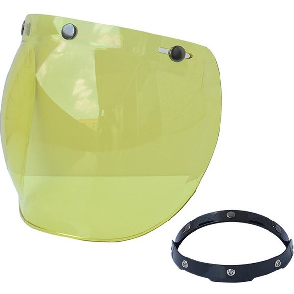 Kask Bubble Visor Kask Motocyklowy Soczewka Przedniej Szyby Z Uchwytem Typu Flip Do KaskóW Otwartych Z 3 Zatrzaskami-image