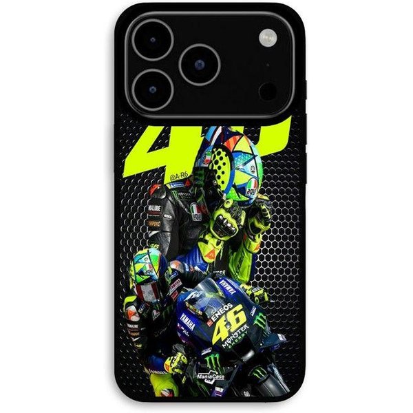 Funda Para Iphone 17 Pro 46 Logo Valentino Rossi Motogp Monster Maniacase Negro-image