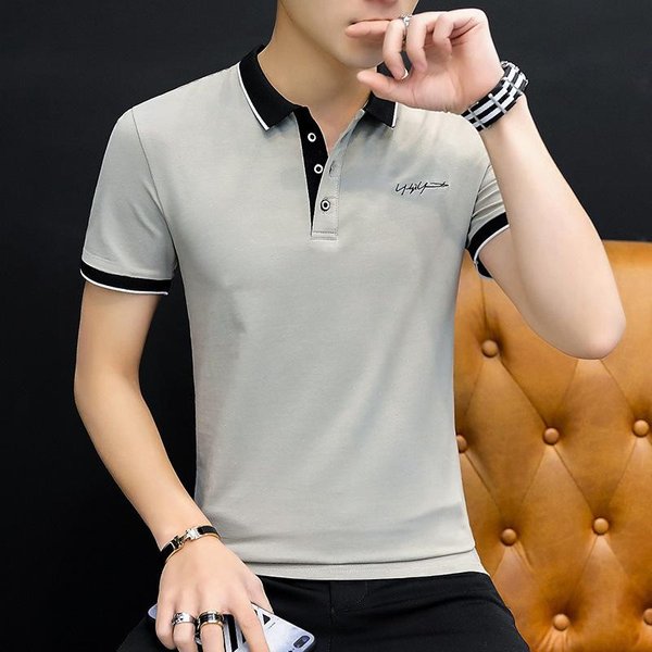 Camisa Polo De Manga Corta Para Hombre, Nueva Camiseta De AlgodóN Con Solapa De Verano, Ropa De Negocios, Camisetas Bordadas Para JóVenes Y De Mediana Edad 4XL-image