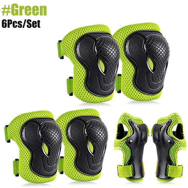 Juego De 6 Piezas De Rodilleras, Coderas Y MuñEqueras Protectoras Para NiñOs Para Patinaje Sobre Ruedas, Ciclismo, Patineta, Scooter M-image
