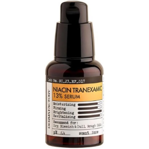 Derma Factory Serum RozjaśNiająCe Z Niacynamidem I Kwasem Traneksamowym 13%, 1 Szt., 30Ml-image