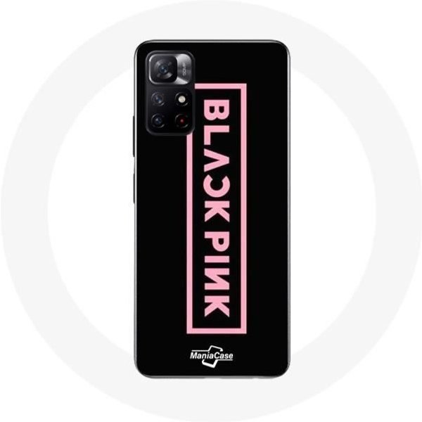 Funda - Maniacase - Xiaomi Redmi Note 11S 5G - Negro - Logo Blackpink - Flexible Negro-image