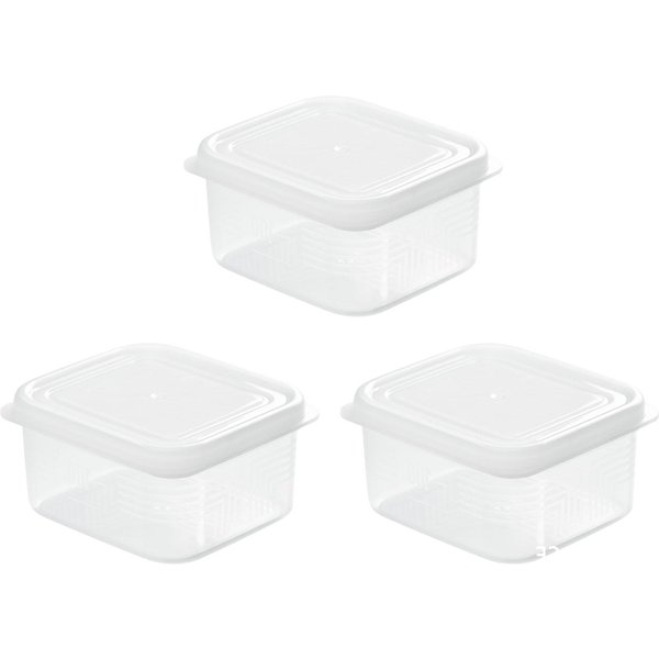 3 Uds. Contenedores Para Congelador Con Tapas Para Almacenamiento De Alimentos 200Ml Contenedores Reutilizables Para Almacenamiento De Alimentos Cajas PreparacióN-image