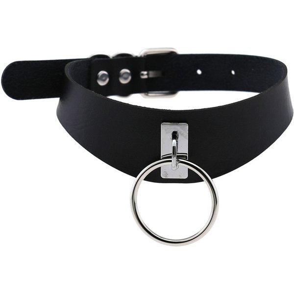 Diezi-Gargantilla De Cuero PU Negra Personalizada Para Hombre, Collar GóTico, Torques Para Mujer, JoyeríA De Fiesta Vintage Bohemia Black-image