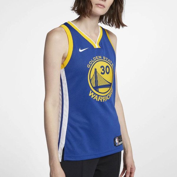 Camiseta De Baloncesto Retro Deportiva Nike Golden State Warriors, Curry Talla 30 Unisex Azul 867034-495 XL-image