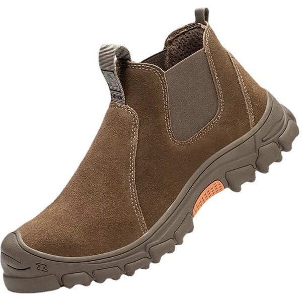 MęSkie Buty Robocze Ubezpieczeniowe, Stalowy Podnosek, Odporne Na Przebicie, Buty Elektryczne, OddychająCe, Lekkie I Odporne Na ZużYcie Buty Robocze Ochronne 36 Brown-image