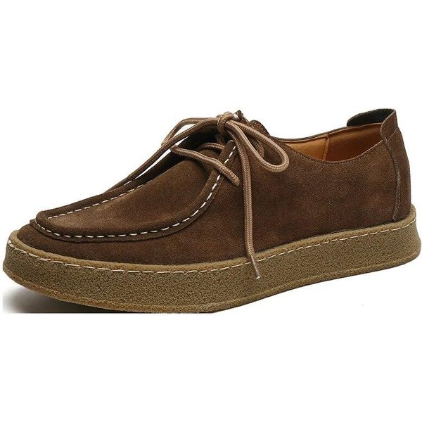 Obuwie MęSkie Sznurowane SkóRzane Obuwie Wiosna Jesień MęSkie Trampki Designerskie Buty MęSkie Oryginalne SkóRzane Buty Boso 43 Khaki-image