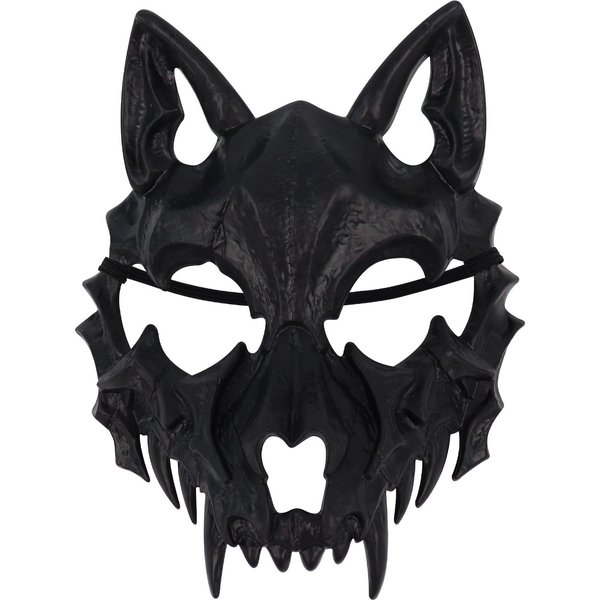 Straszna ZwierzęCa PołOwa Twarzy Maska Kostium Cosplay Akcesorium Na Halloween Maskaradę Karnawał Imprezę-image