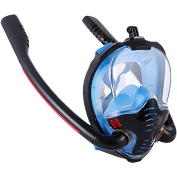 Maska Do Snorkelingu PodwóJna Rurka Silikonowa Maska Do Nurkowania W PełNi Sucha Maska Do PłYwania Dla DorosłYch Gogle Do Nurkowania Podwodne Oddychanie. Lekka Konstrukcja France&Lxl-image